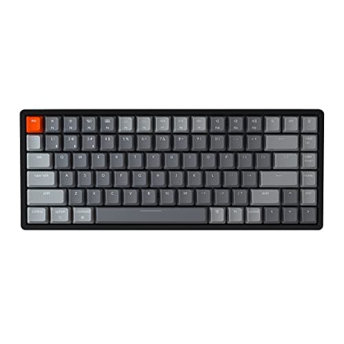 Keychron K2 Wireless Bluetooth/USB Wired Gaming Mechanical Keyboard, Compact 84 Keys RGB LED Backlit Red Switch N-Key Rollover, Aluminum Frame for Mac Windows main image