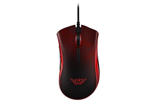 Razer DeathAdder Elite Gaming Mouse SKT T1 Edition: 16,000 DPI Optical Sensor - Chroma RGB Lighting - 7 Programmable Buttons - Mechanical Switches - Rubber Side Grips image