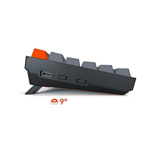 Keychron K2 Wireless Bluetooth/USB Wired Gaming Mechanical Keyboard, Compact 84 Keys RGB LED Backlit Red Switch N-Key Rollover, Aluminum Frame for Mac Windows image
