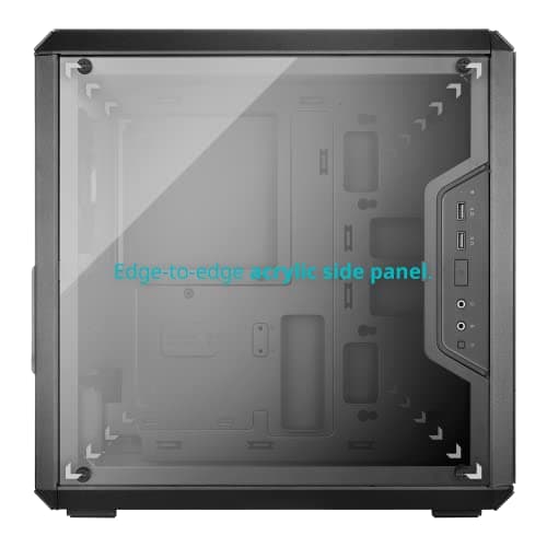 Cooler Master MasterBox Q300L Black Micro ATX Tower Acrylic Side Panel image