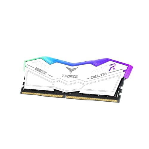 TEAMGROUP T-Force Delta RGB White DDR5-6400 CL40 32GB (2x16GB) image
