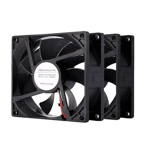 90mm 92mm Computer PC Case Fan 2 Wire 3pin 12v Dc Cooling Fan with Extra 2Pin 4Pin Connectors 2000RPM 2-Pack main image