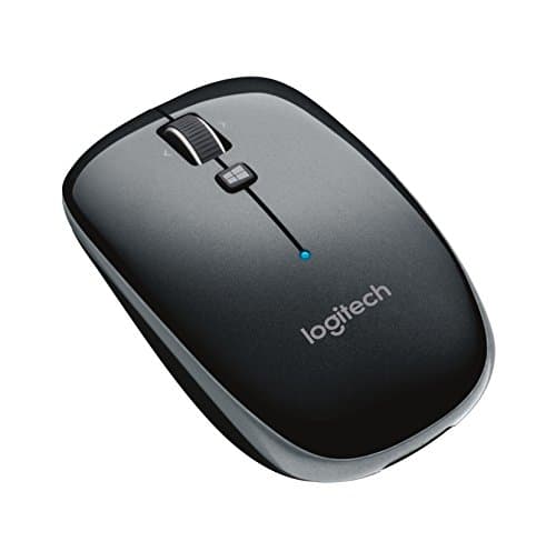 Logitech M557 Bluetooth Mouse - Wireless Mouse with 1 Year Battery Life, Side-to-Side Scrolling, and Right or Left Hand Use with Apple Mac or Microsoft Windows Computers and Laptops, Gray image