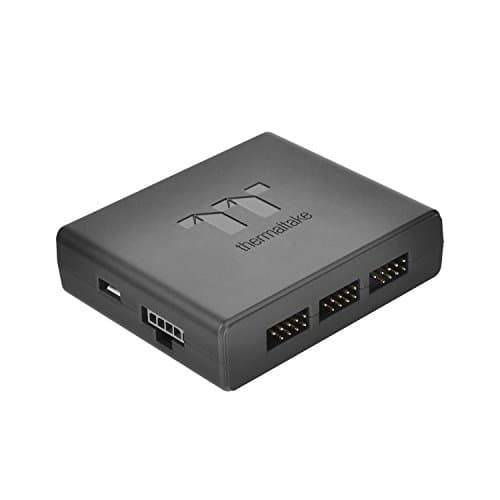 Thermaltake Riing Plus 140mm Black Addressable RGB PWM 3-Pack image