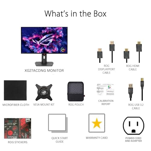 Asus ROG Strix OLED XG27ACDNG 26.5" 1440p 360Hz QD-OLED Monitor image