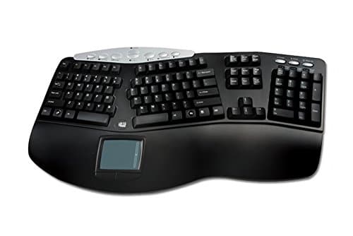Adesso PCK-308B Wired Ergonomic Keyboard With Touchpad main image