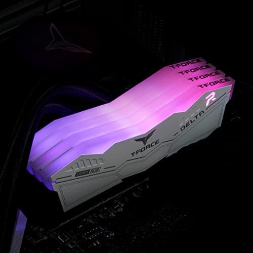 TEAMGROUP T-Force Delta RGB White / Gray DDR5-7200 CL34 32GB (2x16GB) image