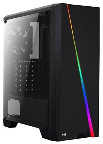 AeroCool Cylon RGB Front with Built in Card Reader and Side Window Panel Mid Tower Black image