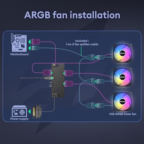 Okinos Aqua 3 Micro ATX Mini Tower Black Tempered Glass Side Panel image