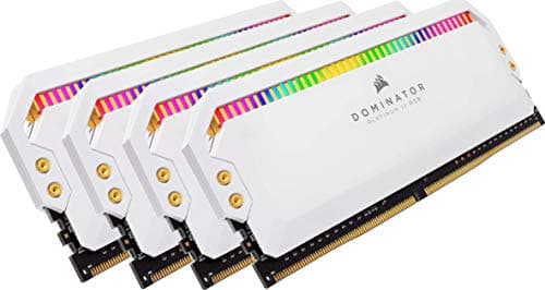 CORSAIR Dominator Platinum RGB 32GB (4 x 8GB) DDR4 DRAM 3200MHz C16 Memory Kit — White image