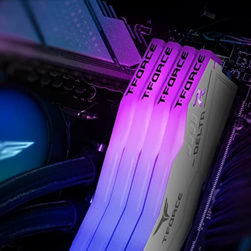 TEAMGROUP T-Force Delta RGB White / Gray DDR5-7200 CL34 32GB (2x16GB) image