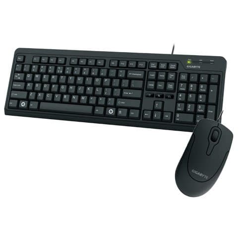 Gigabyte KM5300 Wired Standard Keyboard with Optical Mouse main image