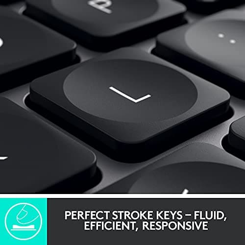 Logitech MX Keys Advanced Wireless Illuminated Keyboard - Graphite image