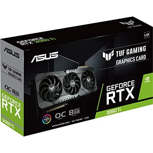 Asus TUF GAMING OC V2 GeForce RTX 3060 Ti LHR 8GB GDDR6 Black image