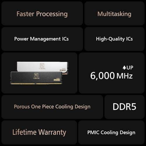 TEAMGROUP T-Create Expert 32GB (2x16GB) DDR5 6000 CL30 Black image