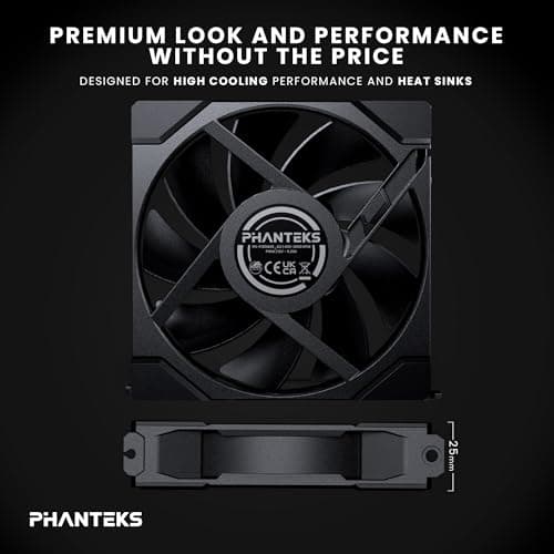 Phanteks M25G2-120 120mm Black PWM 72.72 CFM image