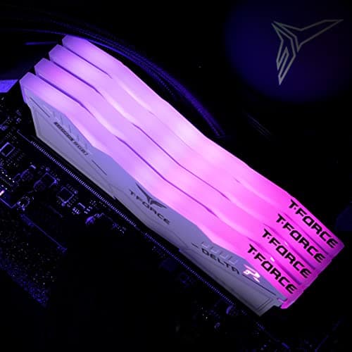 TEAMGROUP T-Force Delta RGB White / Gray DDR5-7200 CL34 32GB (2x16GB) image