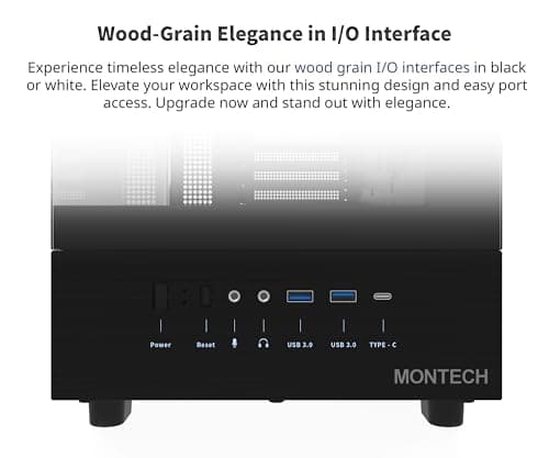 Montech XR ATX Mid Tower Black Tempered Glass image
