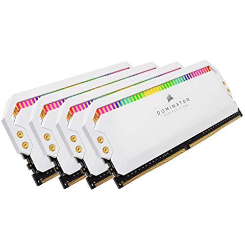 CORSAIR Dominator Platinum RGB 32GB (4 x 8GB) DDR4 DRAM 3200MHz C16 Memory Kit — White image