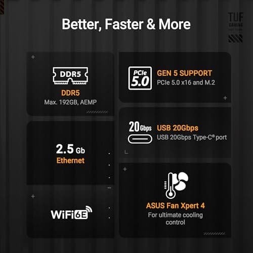 Asus B850 TUF GAMING B850M-PLUS WIFI AM5 DDR5 Micro ATX image