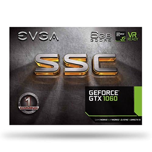 EVGA GeForce GTX 1060 SC GAMING 6GB GDDR5 Black / Gray image