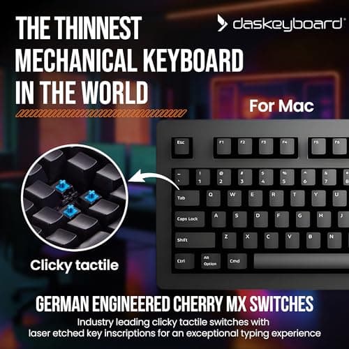 Das Keyboard 4 Professional for Mac Mechanical Keyboard (Cherry MX Blue) image