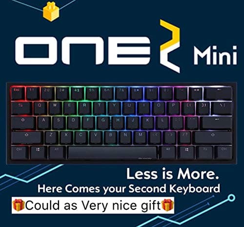 Akko X Ducky One 2 - Mini RGB Cherry MX Switch PBT Keycap 60% RGB Mechanical Gaming Keyboard (Cherry MX Red) image