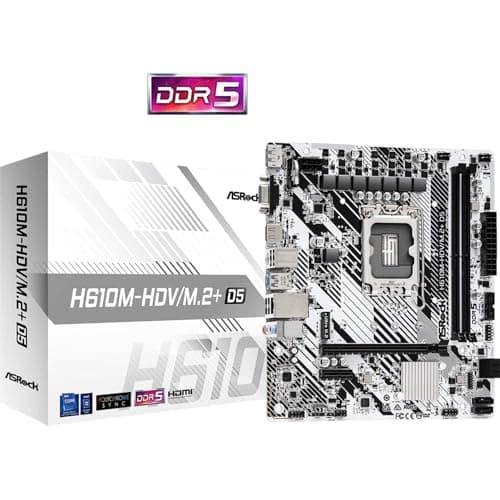 ASRock H610 M-HDV/M.2+ D5 LGA1700 DDR5 Micro ATX image