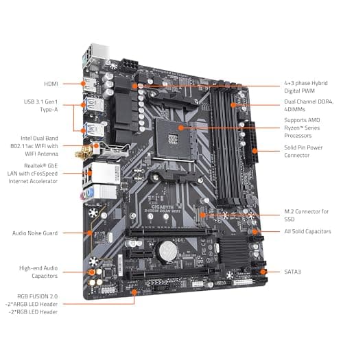 Gigabyte B450M DS3H WIFI DDR4 Micro ATX image