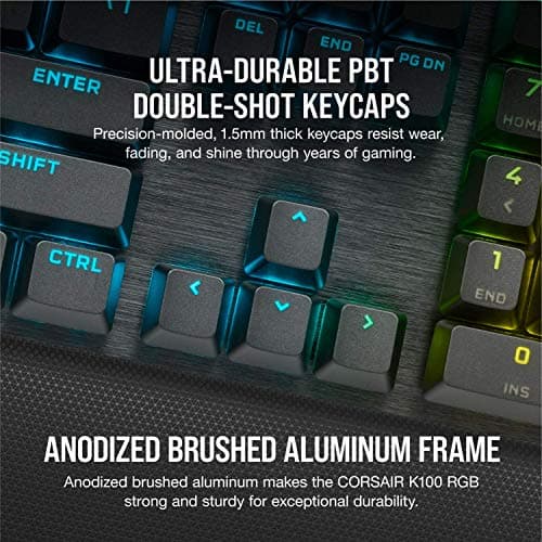 Corsair K100 RGB Wired Optical-Mechanical Gaming Keyboard image