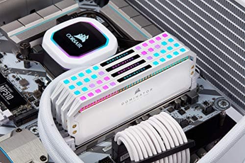 CORSAIR Dominator Platinum RGB 32GB (4 x 8GB) DDR4 DRAM 3200MHz C16 Memory Kit — White image