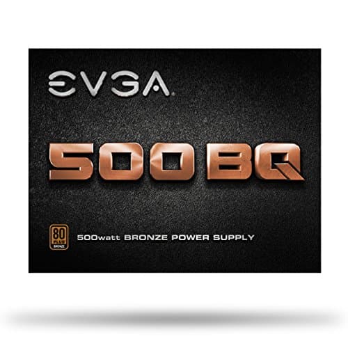 EVGA 500 BQ, 80+ BRONZE 500W, Semi Modular, FDB Fan, 3 Year Warranty, Power Supply image