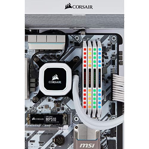 CORSAIR Dominator Platinum RGB 32GB (4 x 8GB) DDR4 DRAM 3200MHz C16 Memory Kit — White image