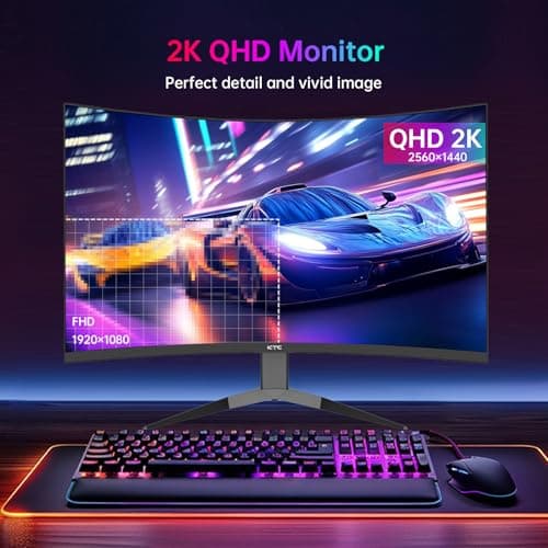 KTC H32S25E 32" 1440p 240Hz VA Curved Monitor image