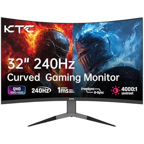 KTC H32S25E 32" 1440p 240Hz VA Curved Monitor image