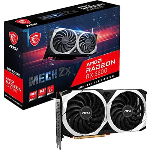 MSI MECH 2X Radeon RX 6600 8GB GDDR6 Black / Silver