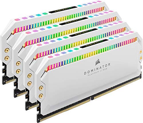 CORSAIR Dominator Platinum RGB 32GB (4 x 8GB) DDR4 DRAM 3200MHz C16 Memory Kit — White image