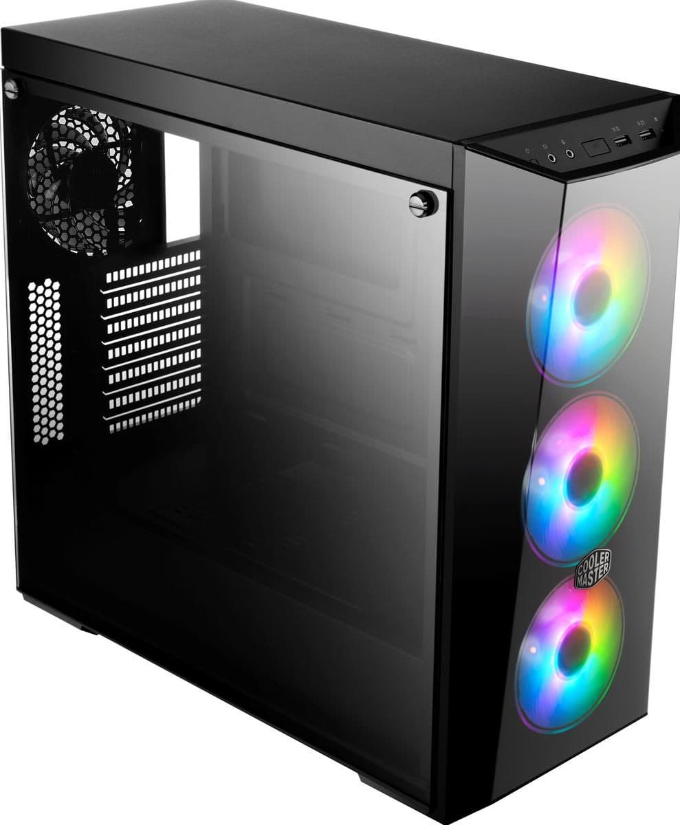 Cooler Master MasterBox LITE 5 ARGB ATX Mid Tower Black Tempered Glass image
