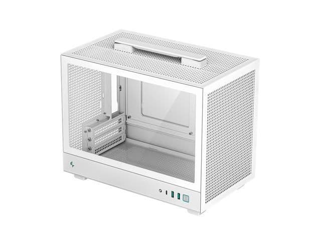 Deepcool CH160 Mini-ITX Desktop White Tempered Glass Side Panel image