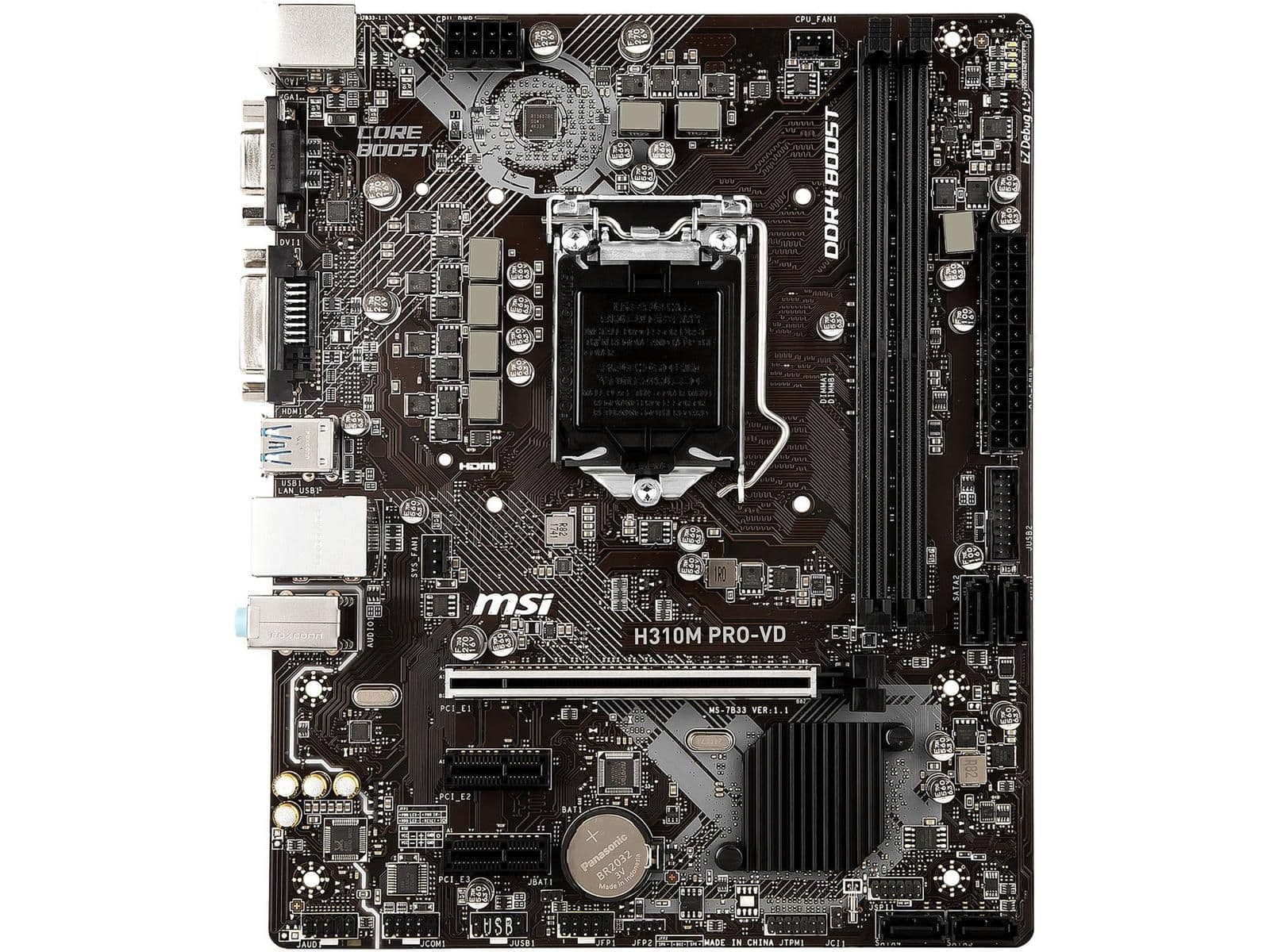 MSI H310 H310M PRO-VD LGA1151 DDR4 Micro ATX | BuildCores