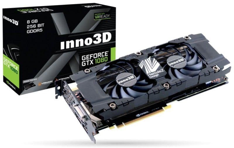 Inno3D Twin X2 GeForce GTX 1080 8GB GDDR5X Black | BuildCores
