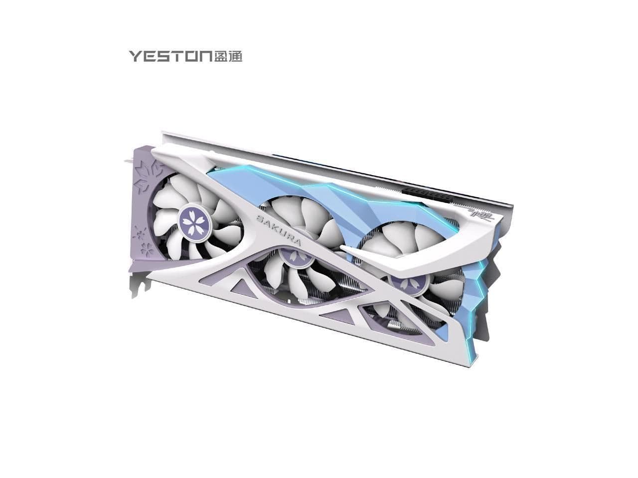 Yeston Sakura GeForce RTX 3080 10GB GDDR6X Purple / Blue image