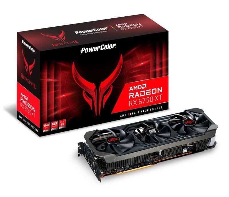 PowerColor Radeon RX 6750 XT Red Devil OC 12GB GDDR6 Black | BuildCores