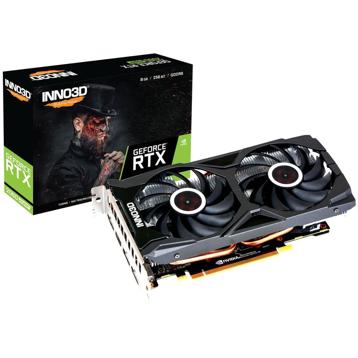 Inno3D Twin X2 OC GeForce RTX 2060 SUPER 8GB GDDR6 Black | BuildCores