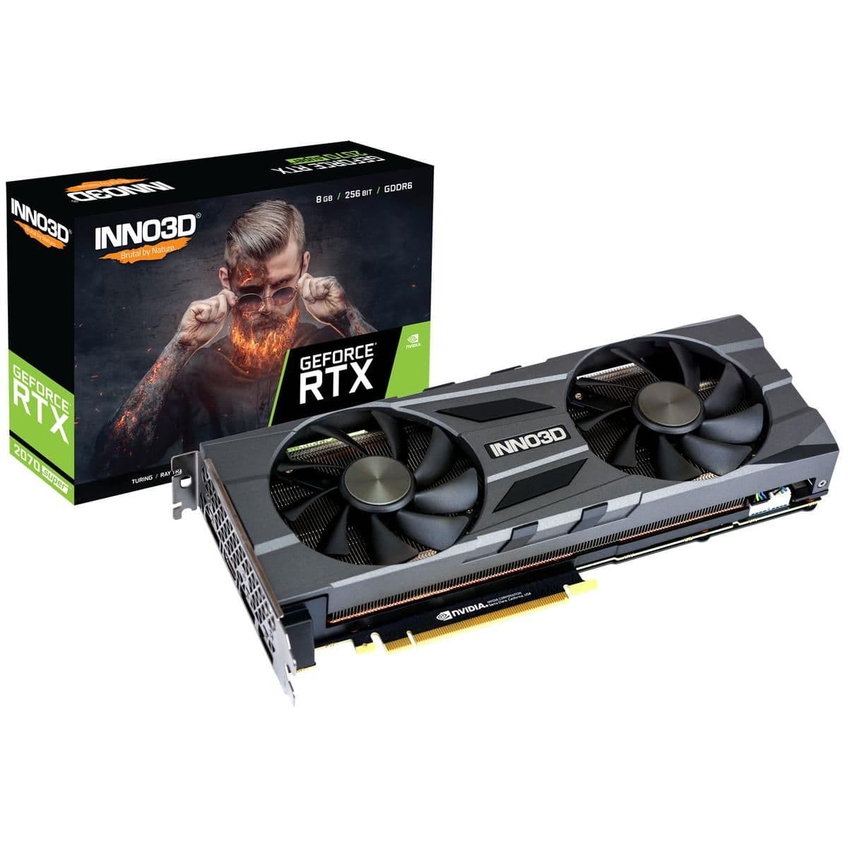 Inno3D Twin X2 OC GeForce RTX 2070 SUPER 8GB GDDR6 Black | BuildCores