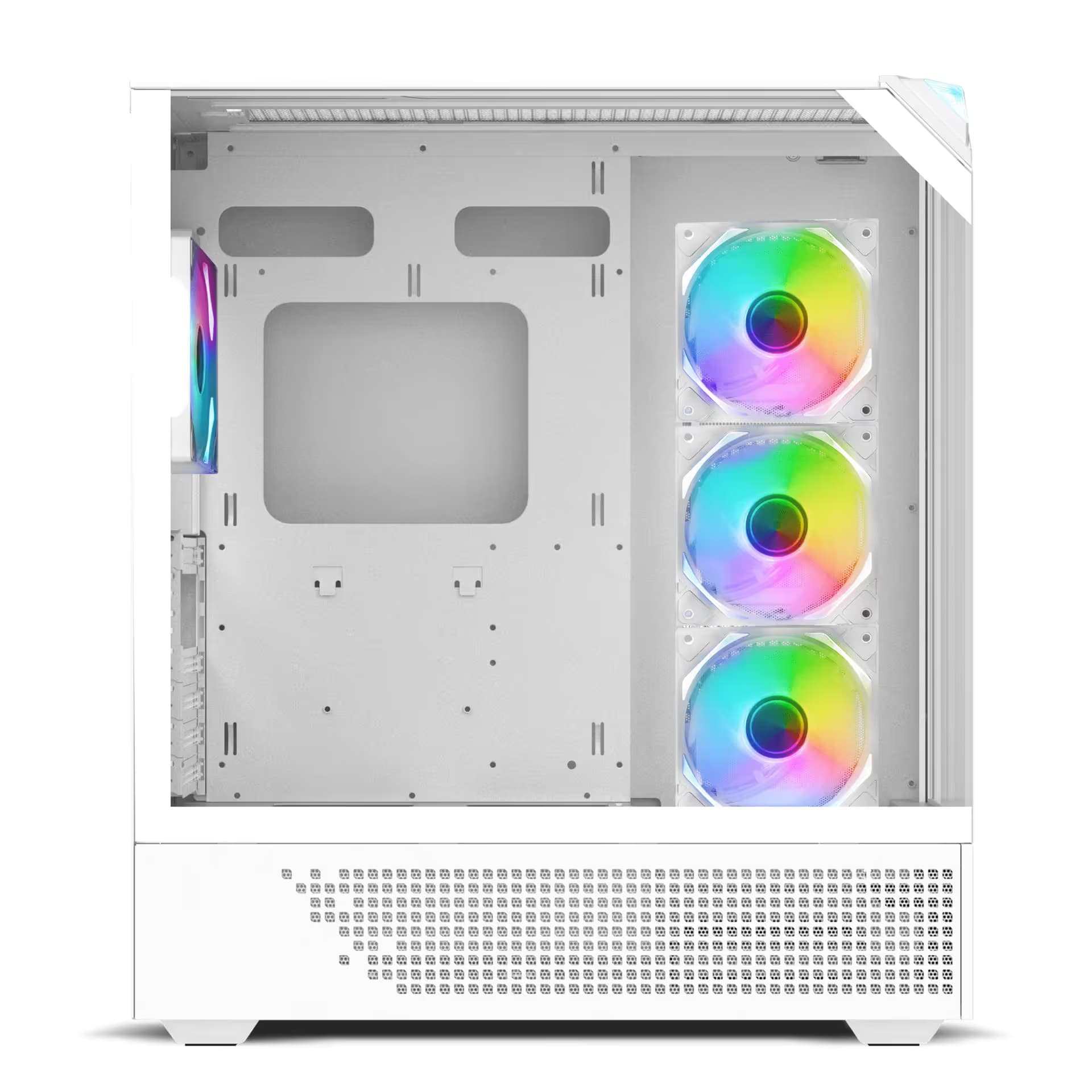iBuypower Element 9 PRO ATX Mid Tower White Tempered Glass Side Panel ...