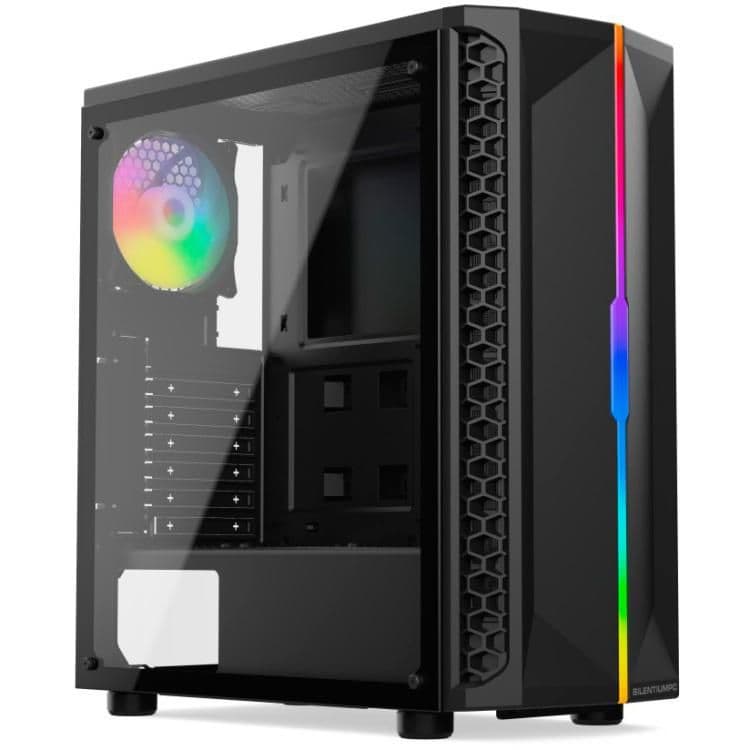 SilentiumPC Signum SG1Q EVO ATX Mid Tower Black Tempered Glass ARGB ...