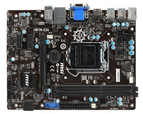 MSI H81M-E34 Micro ATX LGA1150 image