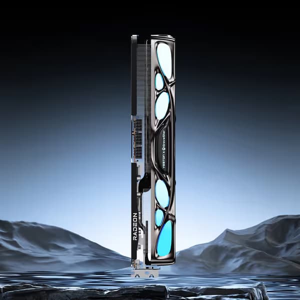 Yeston x GravaStar AMD RADEON RX 9070 XT 16G GDDR6 Mercury Nova OC ...