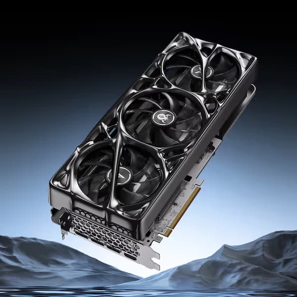 Yeston x GravaStar AMD RADEON RX 9070 XT 16G GDDR6 Mercury Nova OC ...